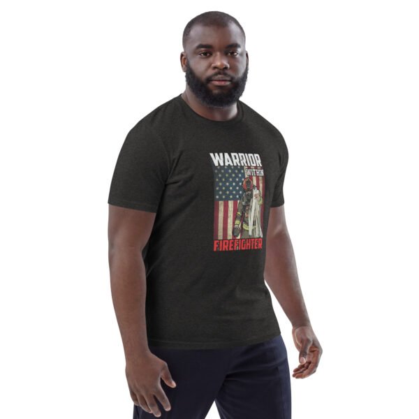 Warrior Within Firefighter Tribute - Unisex organic cotton t-shirt - Image 18