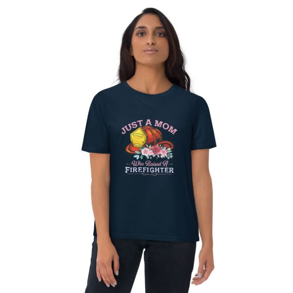 Firefighter Mom Tribute - Unisex organic cotton t-shirt - Image 3