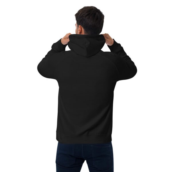 Real Badman Hustle Hoodie – Work For It Edition - Unisex eco raglan hoodie - Image 4