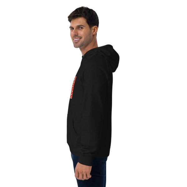 Real Badman Hustle Hoodie – Work For It Edition - Unisex eco raglan hoodie - Image 6