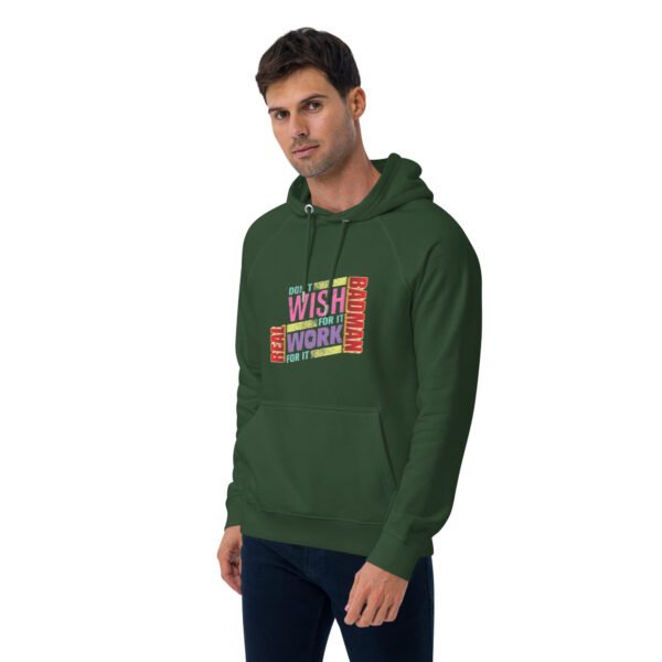 Real Badman Hustle Hoodie – Work For It Edition - Unisex eco raglan hoodie - Image 34