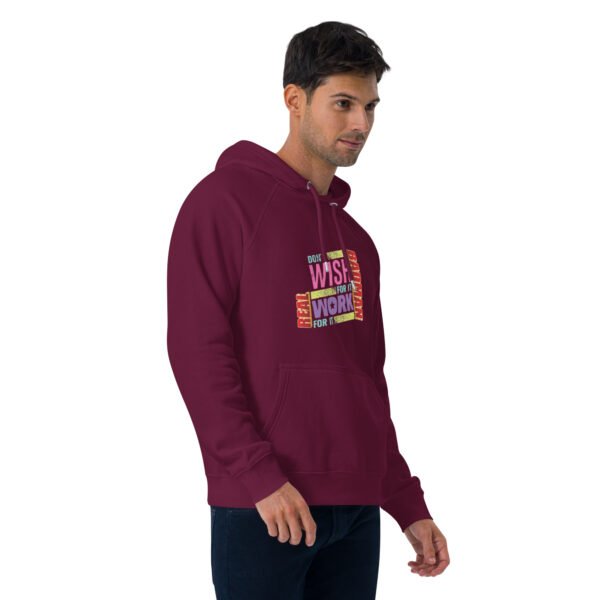Real Badman Hustle Hoodie – Work For It Edition - Unisex eco raglan hoodie - Image 18