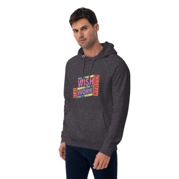 Real Badman Hustle Hoodie – Work For It Edition - Unisex eco raglan hoodie - Image 25