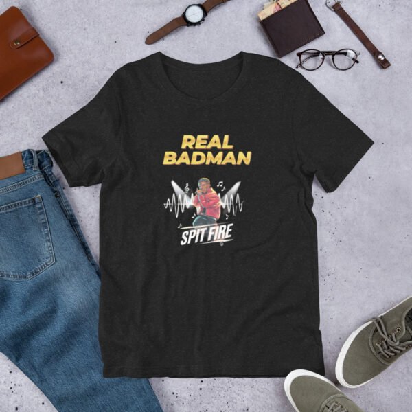 Real Badman Spit Fire Tee – Mic Drop Edition - Unisex t-shirt