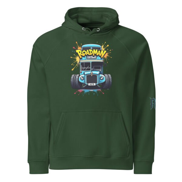 Roadman Bus Graphic Hoodie – Classic London Streetwear by ROADMAN UK - Unisex eco raglan hoodie
