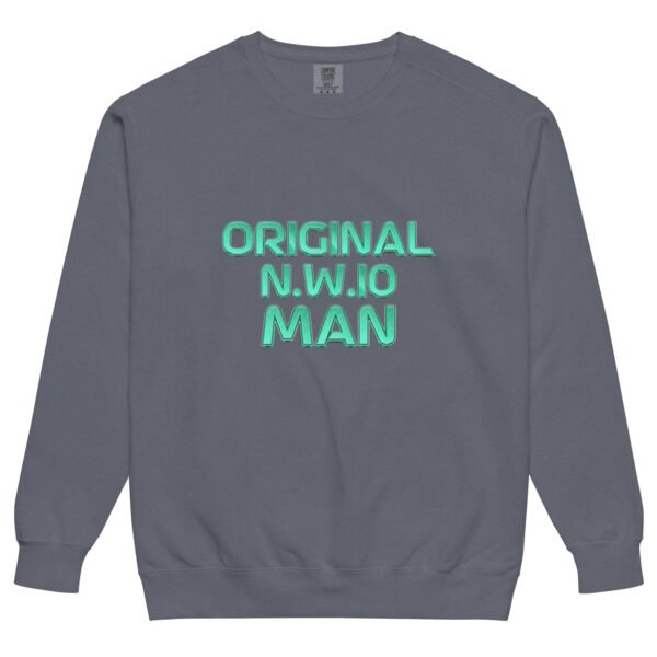 Original N.W.10 Man Navy Sweatshirt – West London Borough Drip - Unisex garment-dyed sweatshirt - Image 4