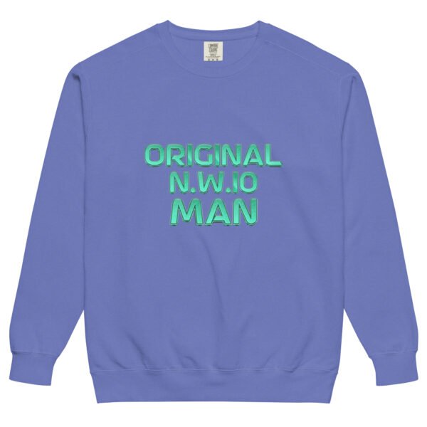 Original N.W.10 Man Navy Sweatshirt – West London Borough Drip - Unisex garment-dyed sweatshirt - Image 6