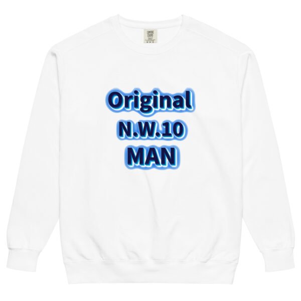 Original N.W.10 Man Sweatshirt – ROADMAN UK Streetwear - Unisex garment-dyed sweatshirt - Image 6