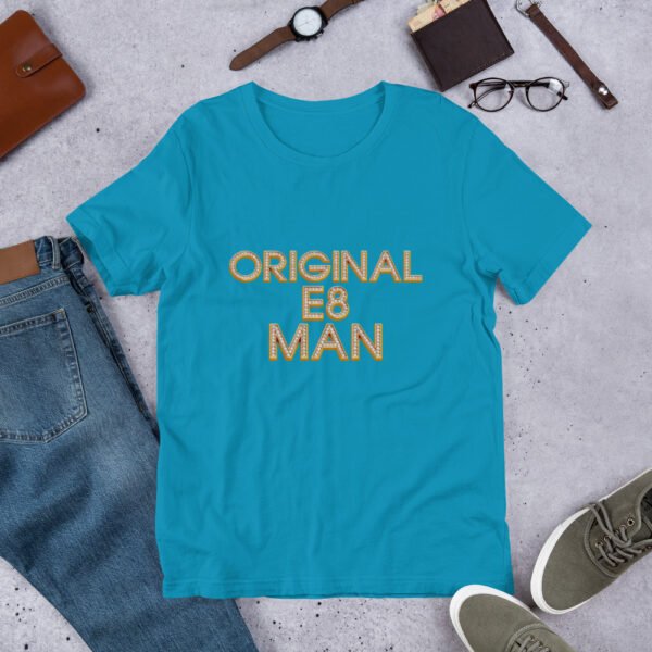 Original E8 Man T-Shirt – Dalston & Hackney Streetwear by ROADMAN UK - Unisex t-shirt - Image 7