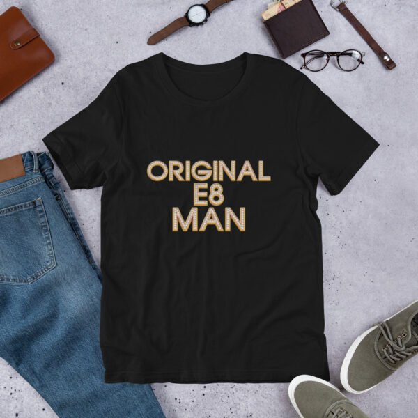 Original E8 Man T-Shirt – Dalston & Hackney Streetwear by ROADMAN UK - Unisex t-shirt