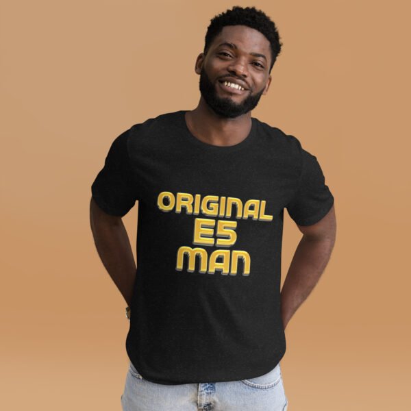 Original E5 Man T-Shirt – East London Borough Pride by ROADMAN UK - Unisex t-shirt - Image 2