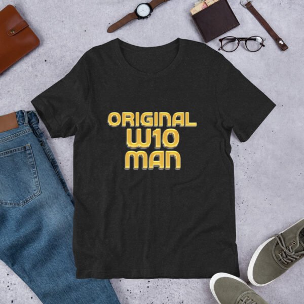 Original W10 Man T-Shirt – Ladbroke Grove Streetwear by ROADMAN UK - Unisex t-shirt - Image 2