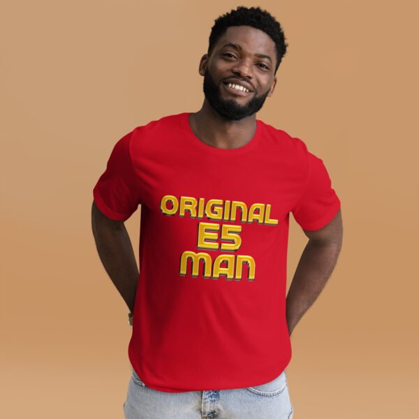 Original E5 Man T-Shirt – East London Borough Pride by ROADMAN UK - Unisex t-shirt - Image 4
