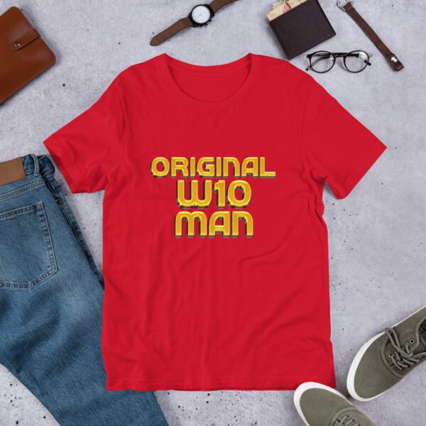 Original W10 Man T-Shirt – Ladbroke Grove Streetwear by ROADMAN UK - Unisex t-shirt - Image 3