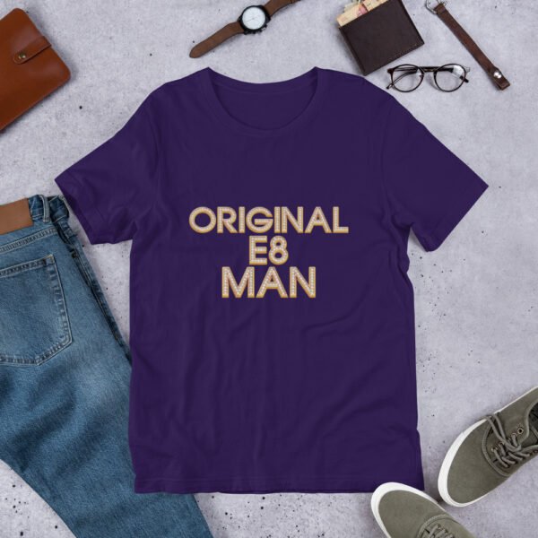 Original E8 Man T-Shirt – Dalston & Hackney Streetwear by ROADMAN UK - Unisex t-shirt - Image 2