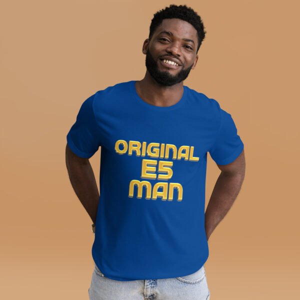 Original E5 Man T-Shirt – East London Borough Pride by ROADMAN UK - Unisex t-shirt - Image 6