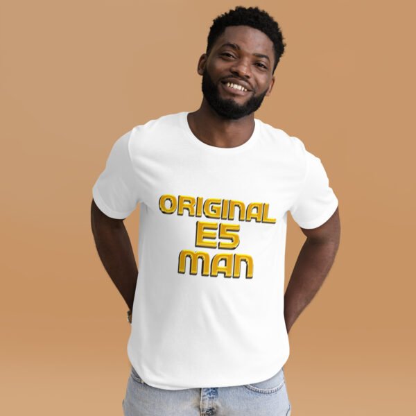 Original E5 Man T-Shirt – East London Borough Pride by ROADMAN UK - Unisex t-shirt - Image 12
