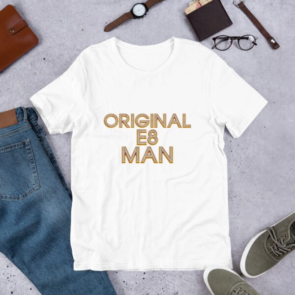 Original E8 Man T-Shirt – Dalston & Hackney Streetwear by ROADMAN UK - Unisex t-shirt - Image 9